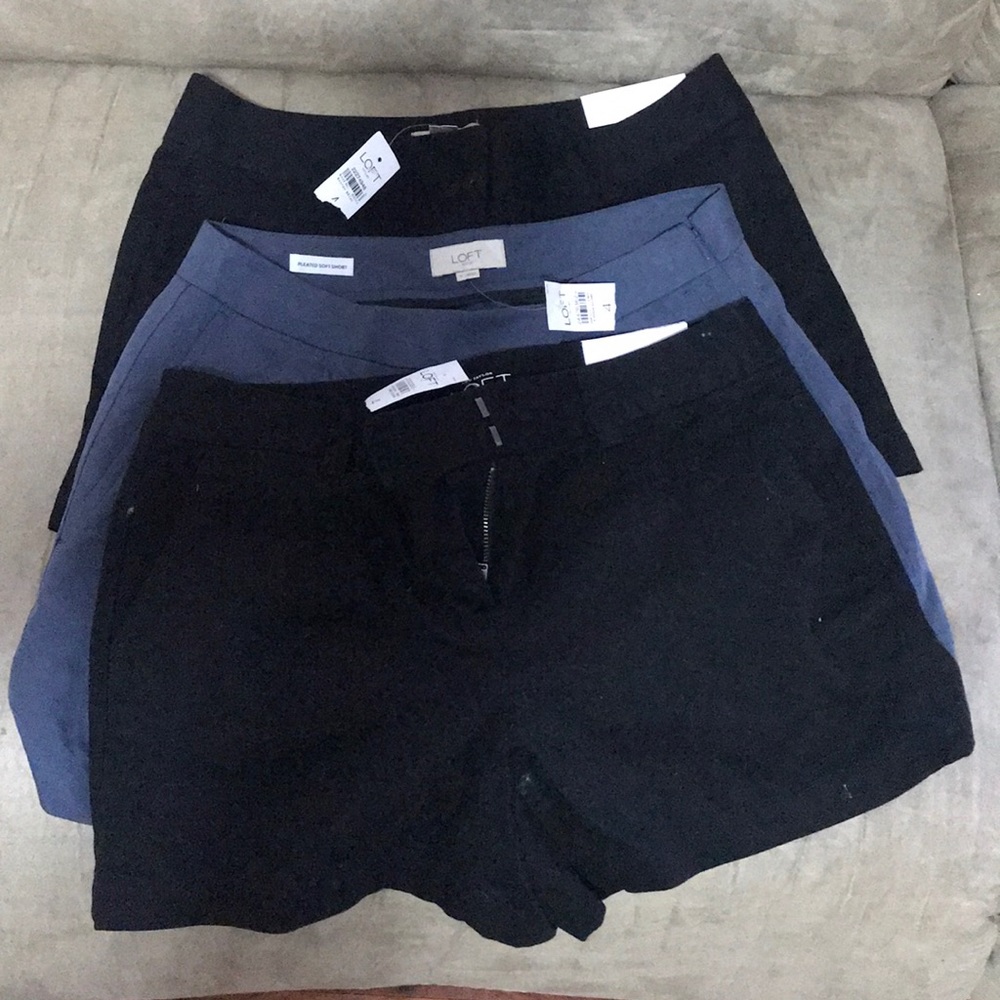Brand new w tags lot Loft shorts size 4